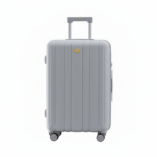 Medium Check In Luggage - Lightweight Hard Shell Expandable Travel Suitcase - Grey | NordGlide | 66cm