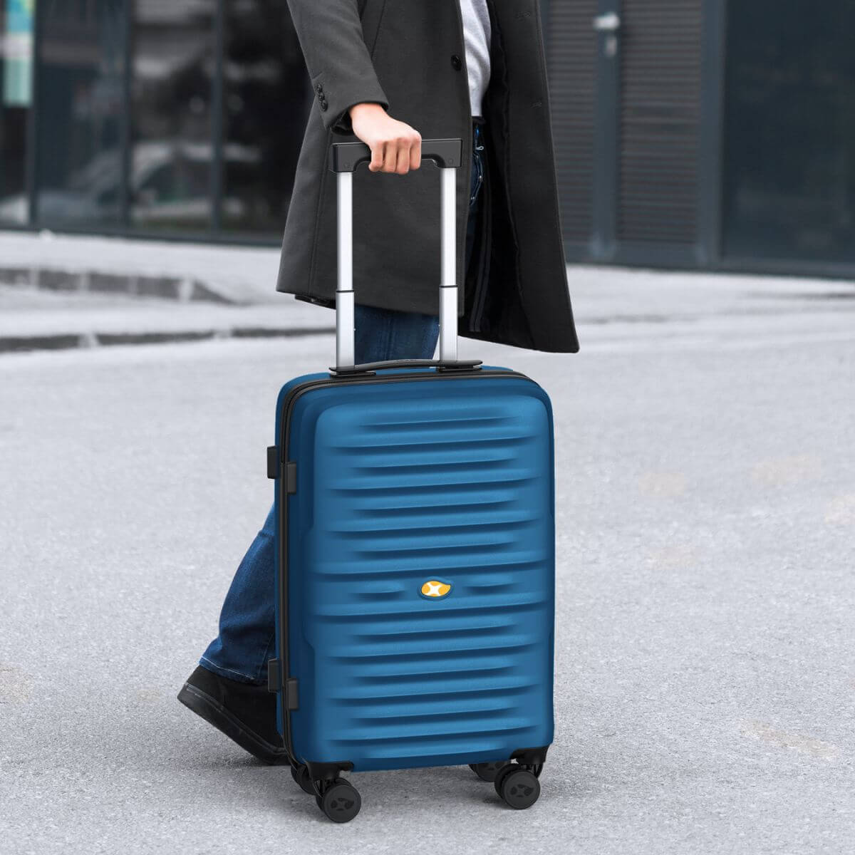 3 Piece Luggage Sets NZ – Lightweight Expandable Hard Shell Suitcase | NordVault | Blue