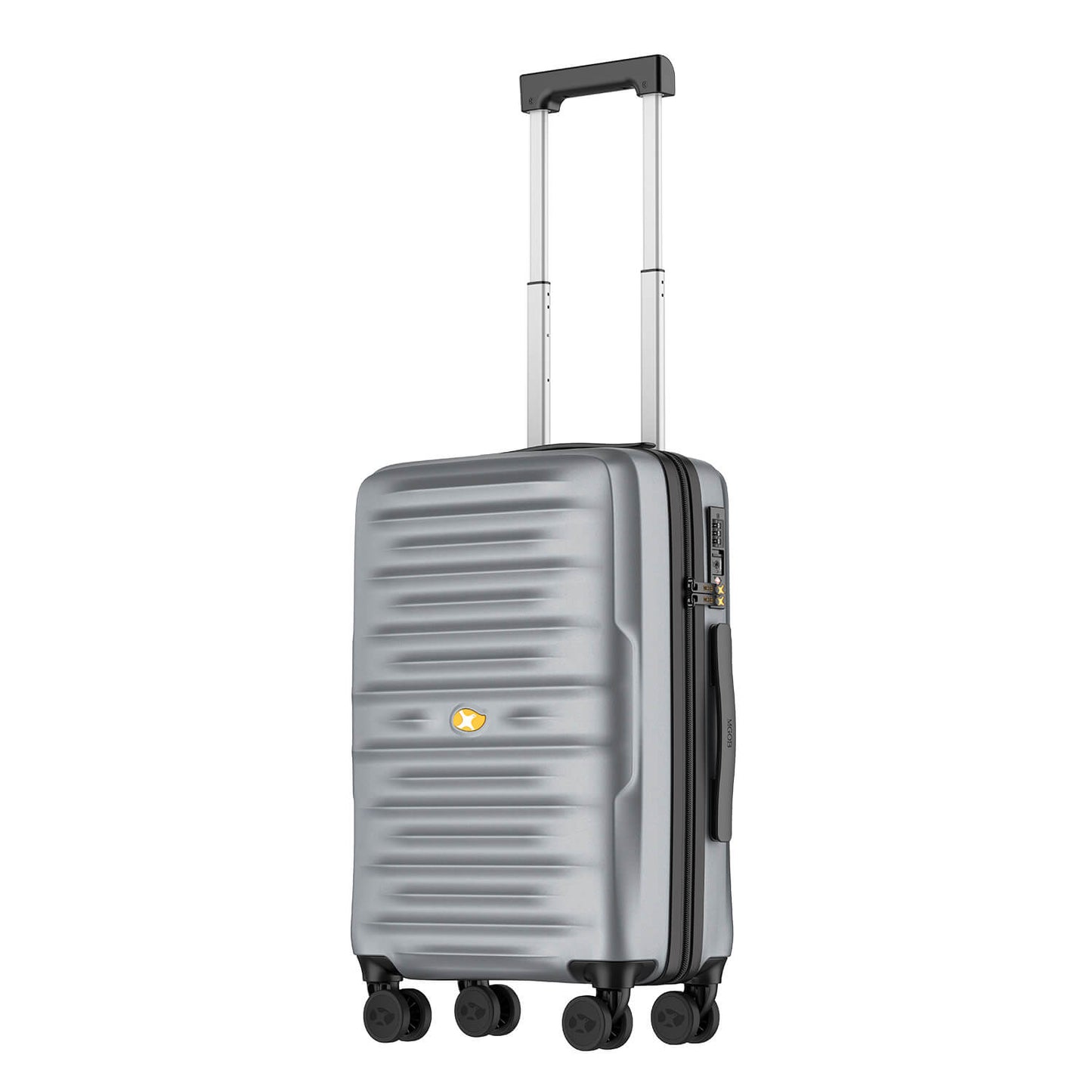 Lightweight Carry On Suitcase - Hardside Cabin Luggage - Silver | NordVault | 55 cm
