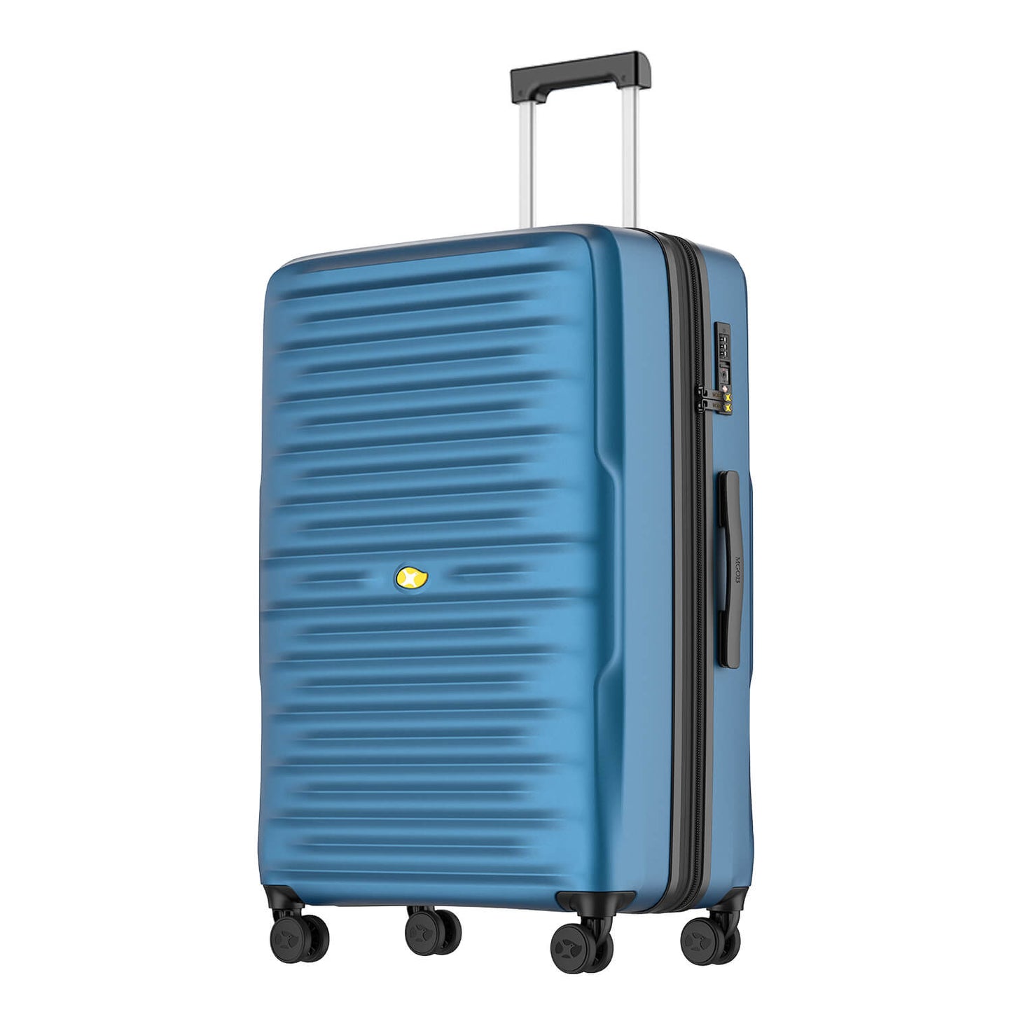 Large Check In Luggage - Lightweight Hard Shell  Expandable Travel Suitcase - Blue | NordVault | 76 cm
