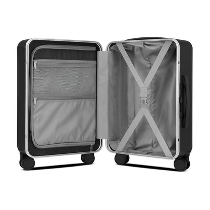 Large Check In Travel Luggage NZ – Black Hard Shell Suitcase for Family and Overseas Holidays | Nordiva Classic | 75 cm