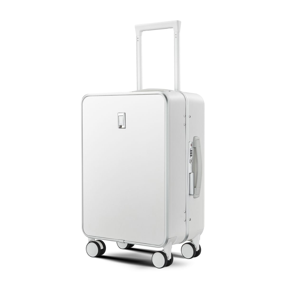 White Medium Check In Luggage NZ – Hard Shell Suitcase for International Travel | Nordiva Classic | 67 cm
