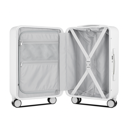 Carry On Luggage NZ – Hard Shell Cabin Suitcase | Nordiva Classic | 55 cm | White