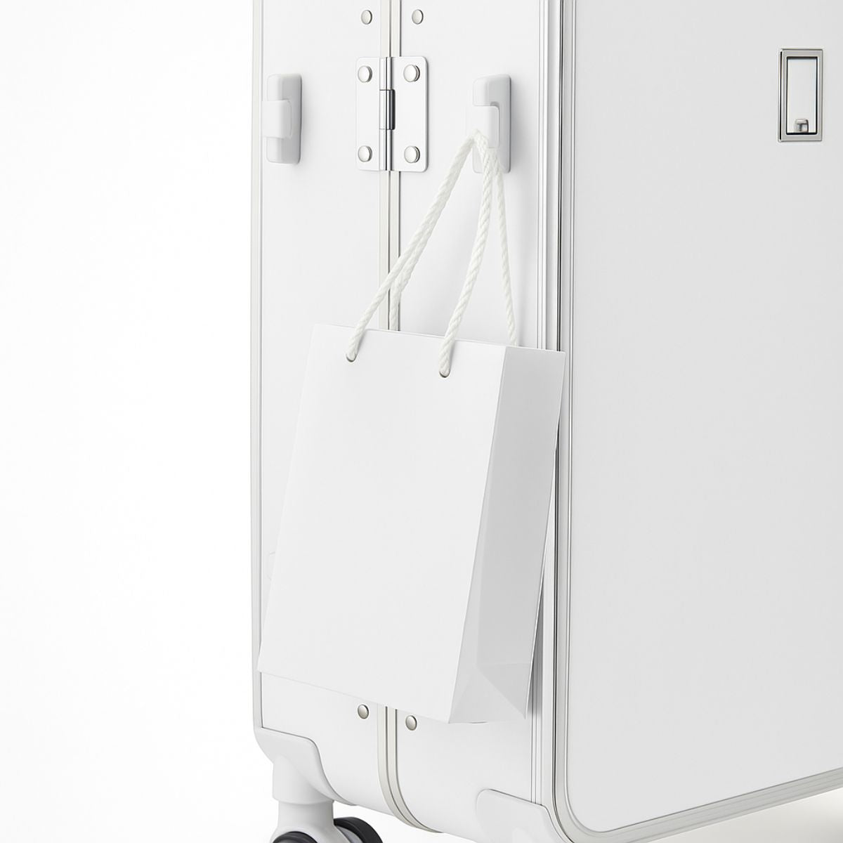 White Medium Check In Luggage NZ – Hard Shell Suitcase for International Travel | Nordiva Classic | 67 cm