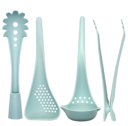 4Pcs High Temperature Resistant Nylon Kitchen Utensils Non-stick Blue