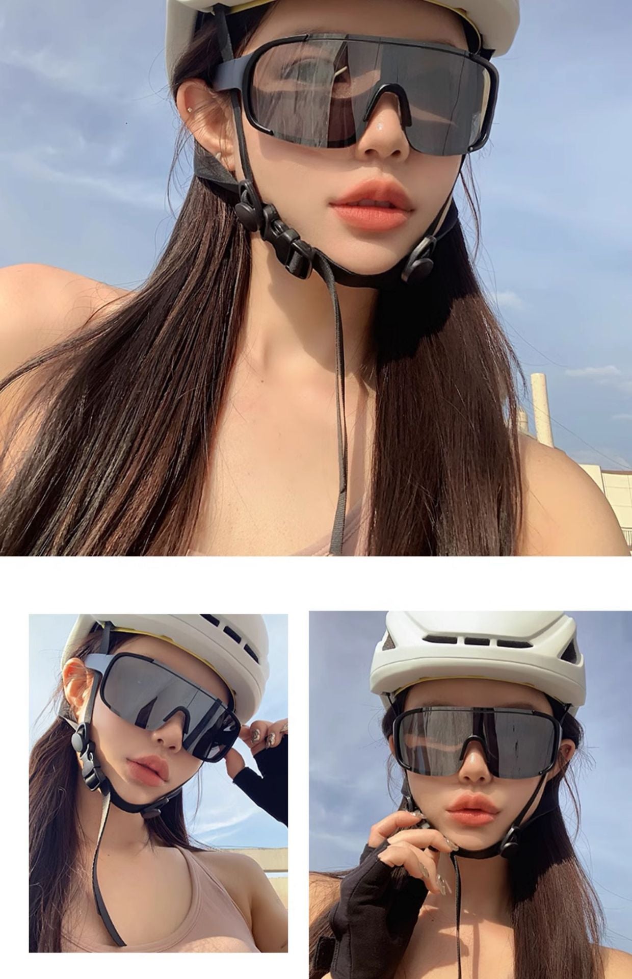 ECOTREK Cycling Sunglasses UV Protection – Windproof Outdoor Sports Glasses LX02