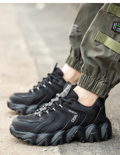 Steel Toe Work Shoes Safety Sneakers Industrial Shoes Lightweight Puncture Proof