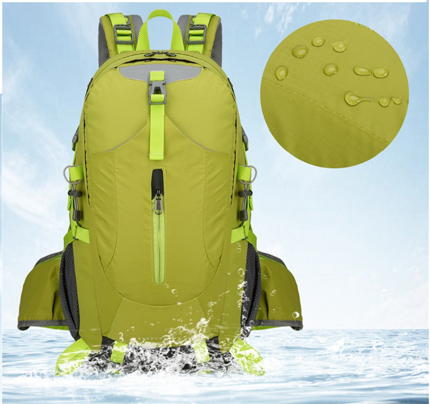 ECOTREK 40L Hiking Backpack – Waterproof Camping, Travel & School Camp Backpack RB3011