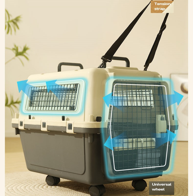 67CM Plastic Airline Travel Cage/Carrier/Crate