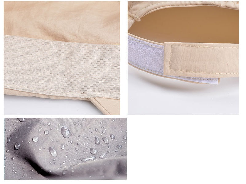 NAVY- Sun Hat Wide Brim Bucket Hats Outdoor Fishing Hiking Cap UV Protection