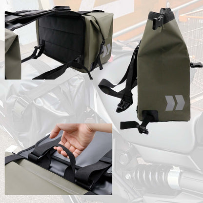 ECOTREK Motorcycle Saddlebags – Double Side Saddle Bag, 60L Waterproof Pannier YJ7303