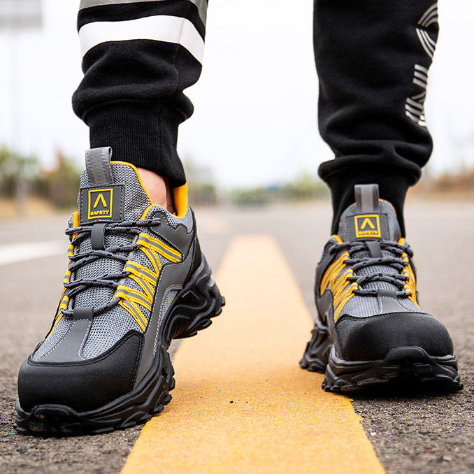 Steel Toe Work Shoes Safety Sneakers Industrial Shoes Lightweight Puncture Proof
