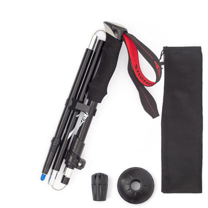 Aluminum Alloy Folding Ultralight Trekking Poles HBXK1011