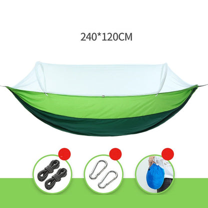 ECOTREK-Portable Automatic Quick-Open Mosquito Hammock with Net