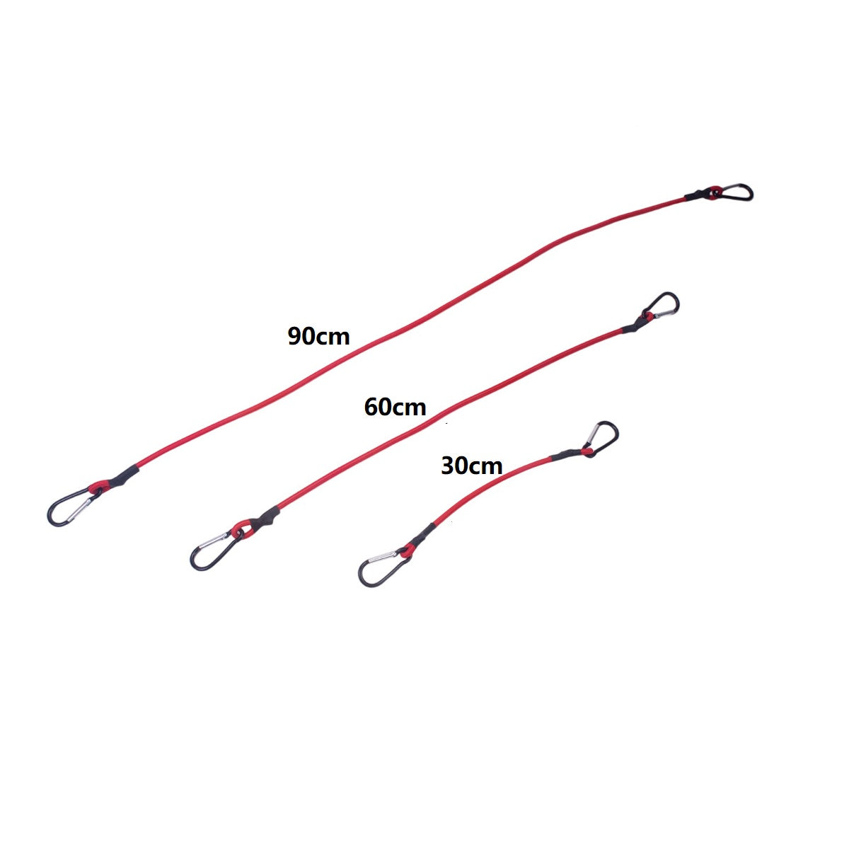 ECOTREK Heavy Duty Bungee Cords with Hooks – Elastic Straps for Camping, Cargo & Transport JP4401