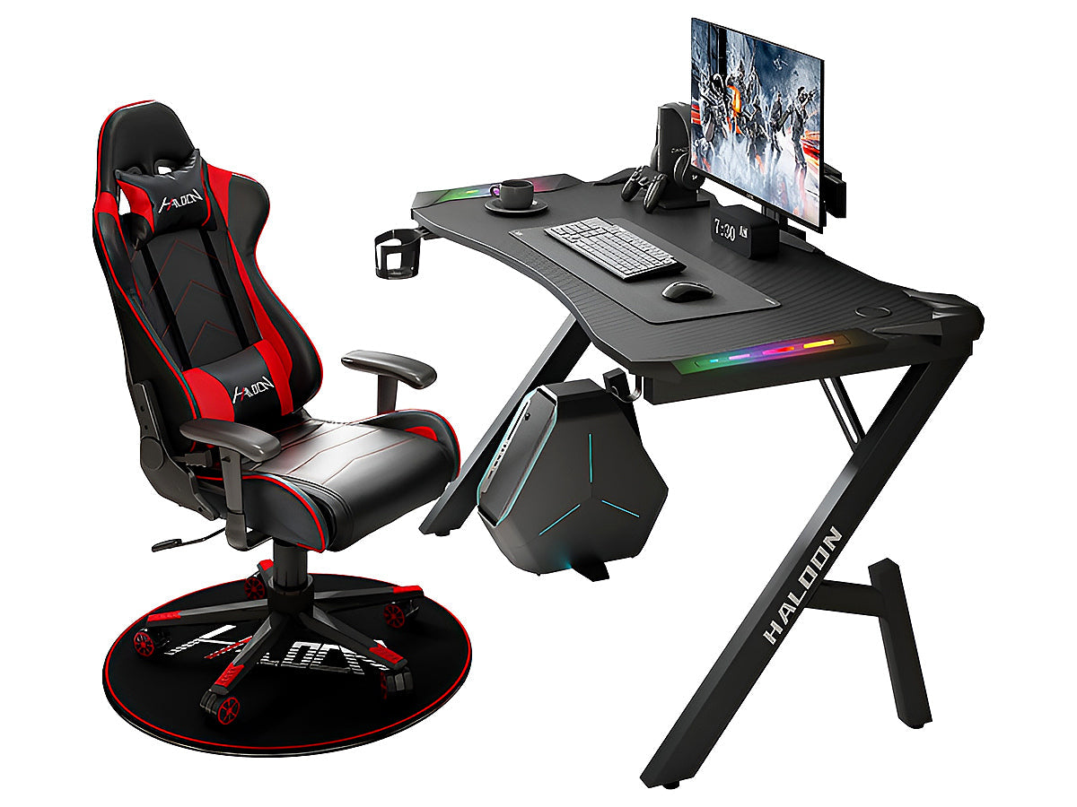 ERGONOMIC Gaming Desk Gaming Table Computer Desk 120CM