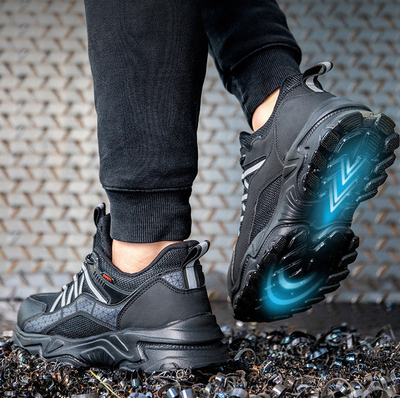 Steel Toe Work Shoes Safety Sneakers Industrial Shoes Lightweight Puncture Proof