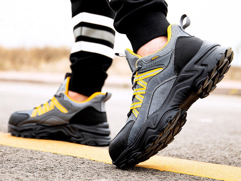Steel Toe Work Shoes Safety Sneakers Industrial Shoes Lightweight Puncture Proof