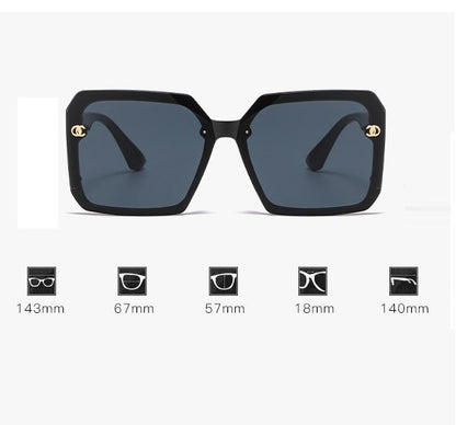 Ecotrek Oversized Square Sunglasses – UV400 Protection LX14-21