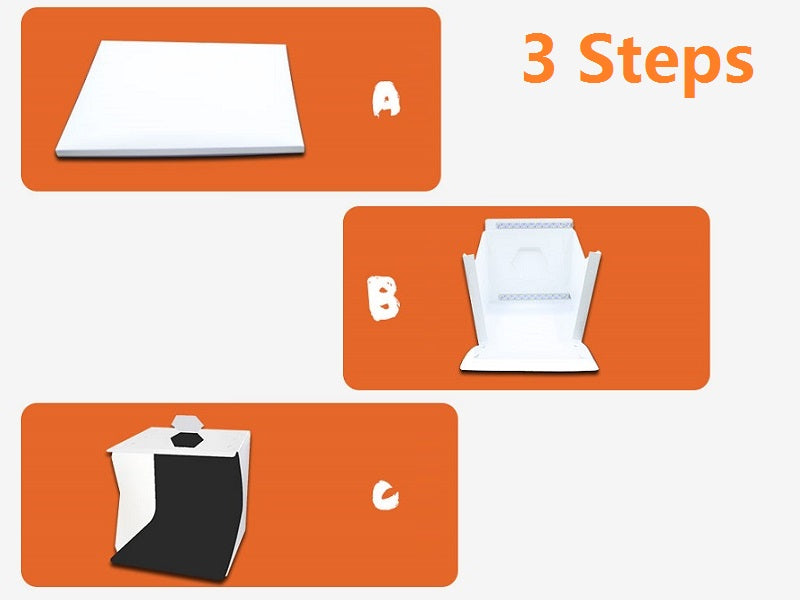 20cm PVC Foldable Photography STUDIO LED Light Tent, Small