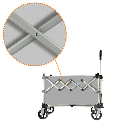 Ecotrek Folding Camping Trolley Heavy Duty Wagon Cart 150L XY3073