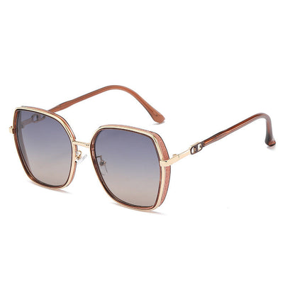 ECOTREK Oversized Fashion Sunglasses – Polarised UV Protection Shades for Women LX11