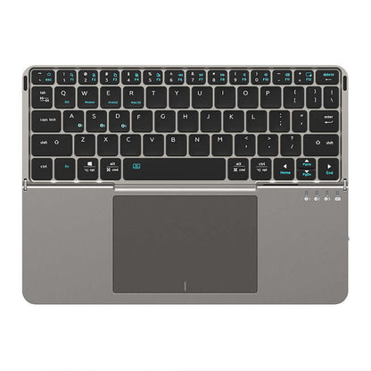 Foldable Bluetooth Keyboard with Trackpad Removable Stand Cover