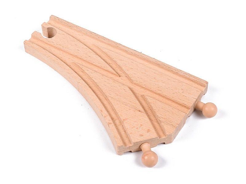 78 Pcs Wooden Railway Track Toy Early Educational Manual Control Car Set Gift