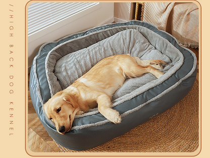 120CM High bolster comfort Pet Dog Bed Thick Warm