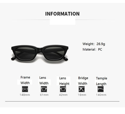 ECOTREK Cat Eye Sunglasses – Retro Fashion Small Frame Shades for Men & Women LX09