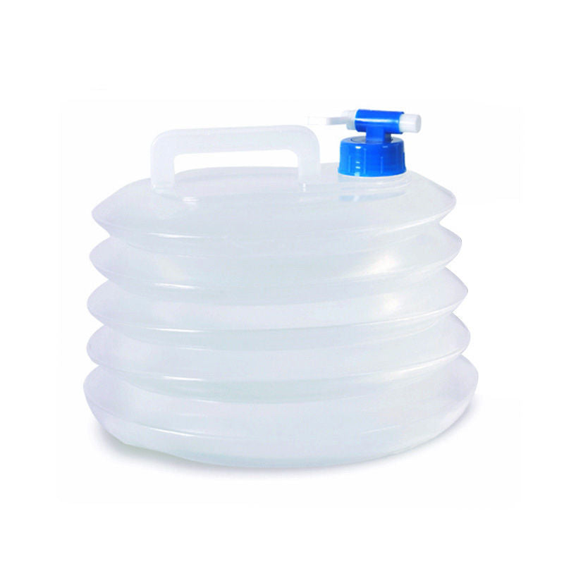 Outdoor Folding Water Bucket - Portable Collapsible Water Storage with Tap