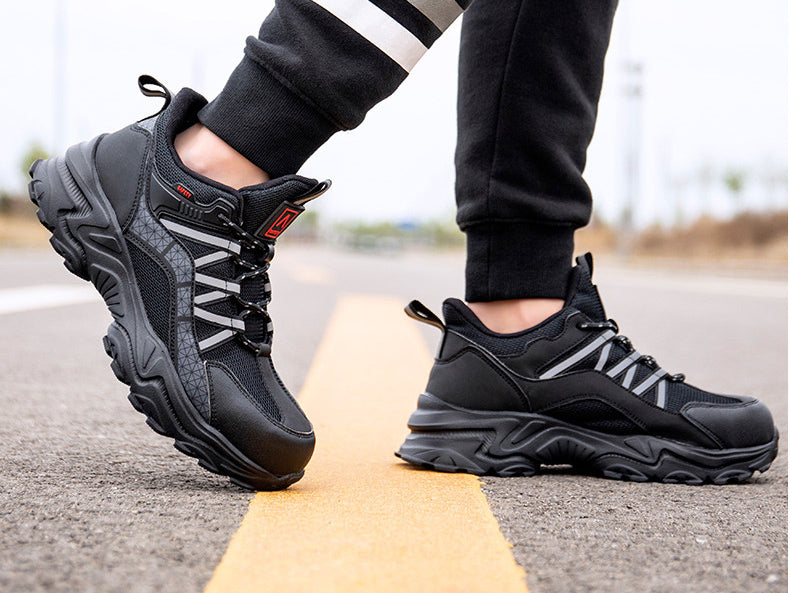 Steel Toe Work Shoes Safety Sneakers Industrial Shoes Lightweight Puncture Proof