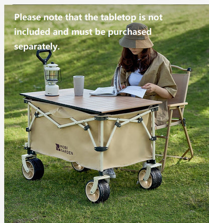 MOBI GARDEN Outdoor Camping trolley - Portable, Four-Way Folding, 200L Capacity Utility Cart MGD5133