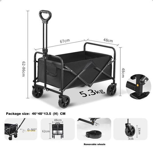 Foldable Wagon, Beach Cart Trolley LJ1115