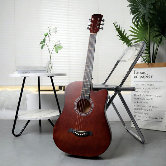 38" Wooden Acoustic Guitar