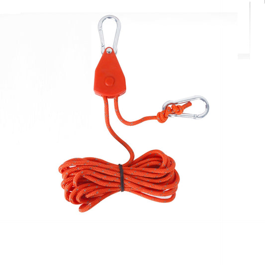 ECOTREK Reflective Ratchet Guy Ropes – Adjustable Tent Tie Down Ropes with Pulley JP5687
