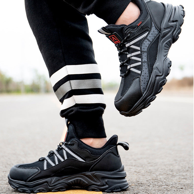 Steel Toe Work Shoes Safety Sneakers Industrial Shoes Lightweight Puncture Proof