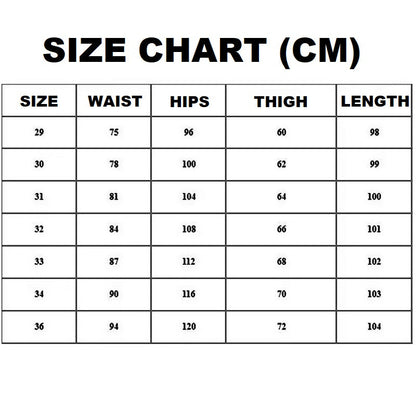 Men's Fashion Cotton Pants Black 32-38