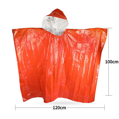 Emergency Thermal Blanket & Raincoat – Compact, Waterproof LCK7011