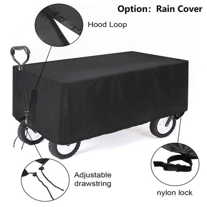 Ecotrek Foldable All-Terrain Wagon Cart 300L Heavy Duty Beach Cart XY3104
