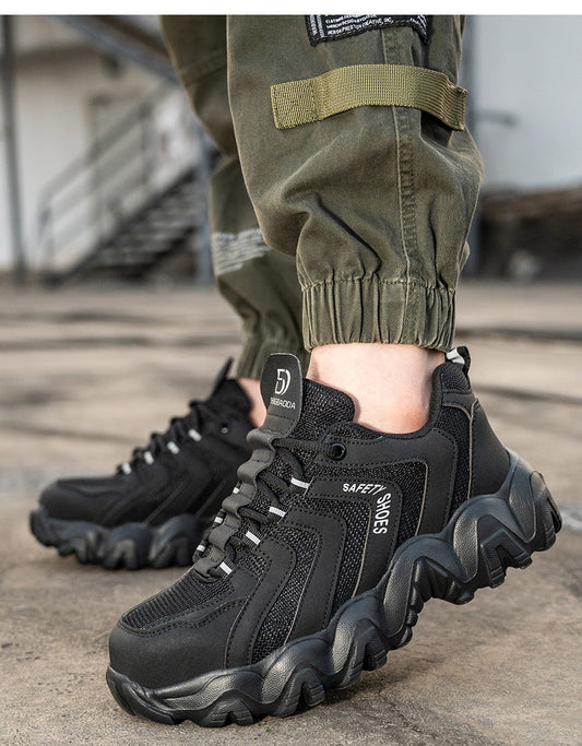 Steel Toe Work Shoes Safety Sneakers Industrial Shoes Lightweight Puncture Proof