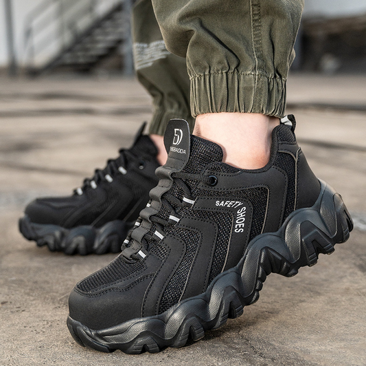 Steel Toe Work Shoes Safety Sneakers Industrial Shoes Lightweight Puncture Proof