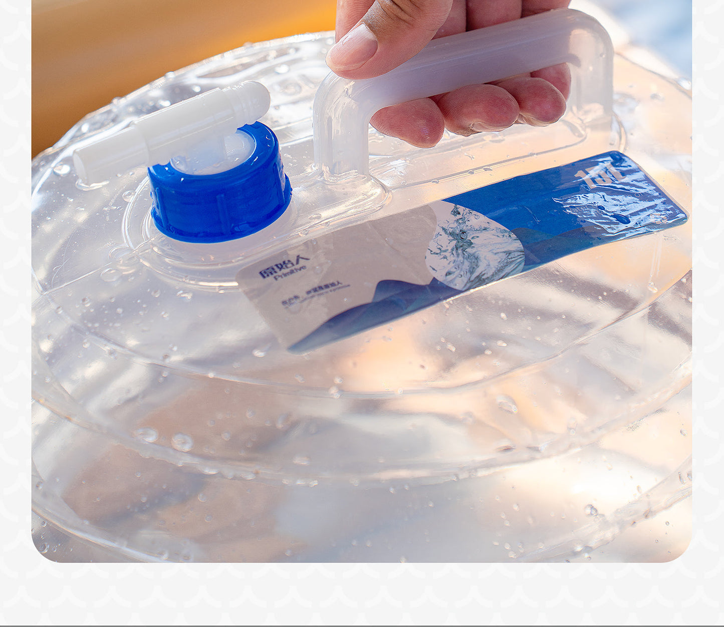 Outdoor Folding Water Bucket - Portable Collapsible Water Storage with Tap