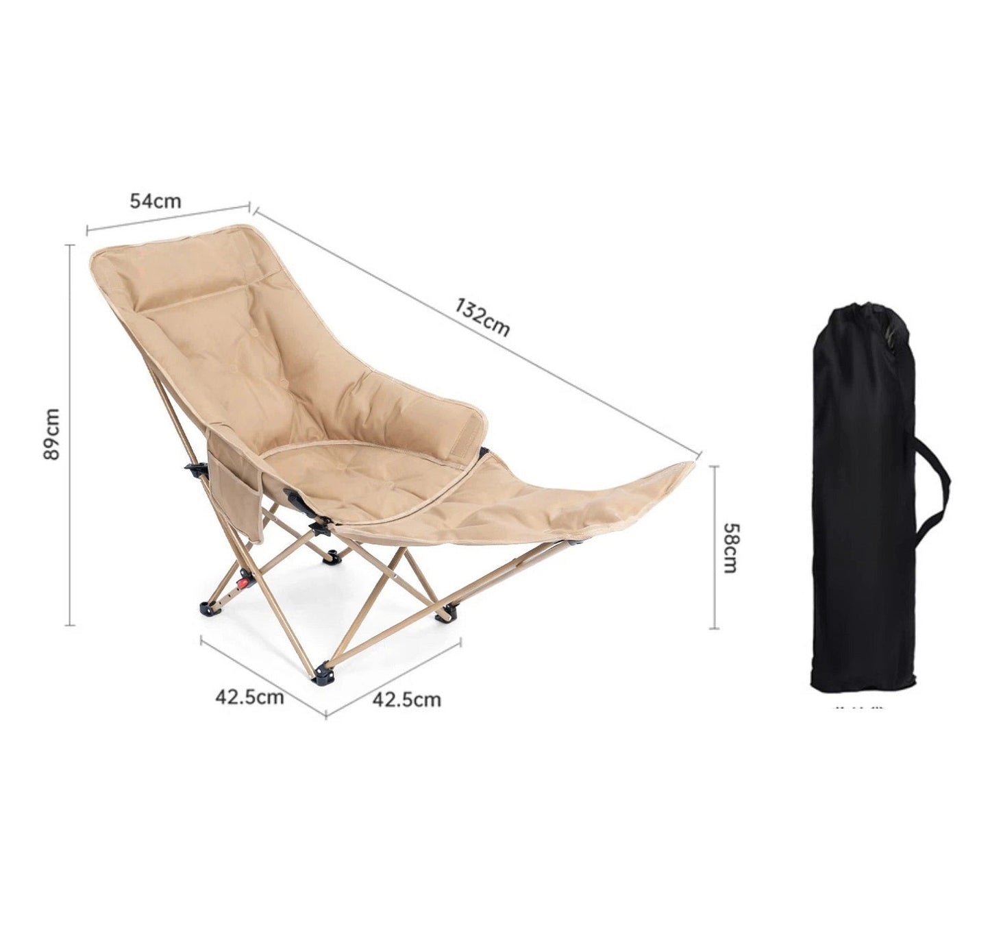 Adjustable Moon Lounge Chair – Folding Reclining Chair FY7261