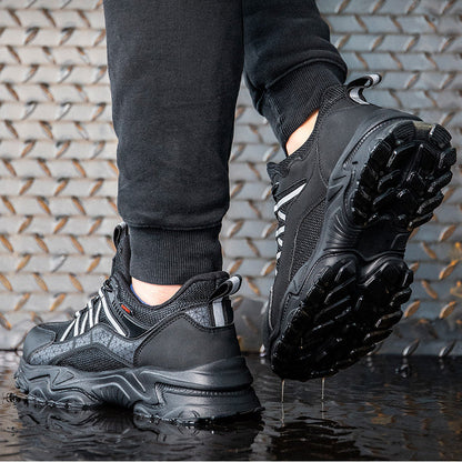 Steel Toe Work Shoes Safety Sneakers Industrial Shoes Lightweight Puncture Proof