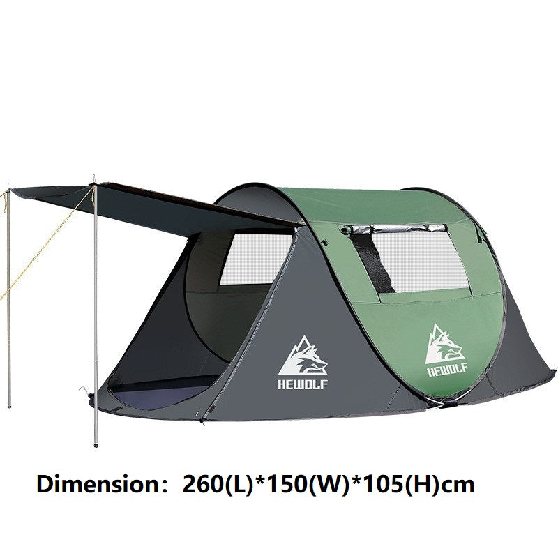 Boat-Shaped Pop-Up Camping Tent Large 260(L) x 150 (W) x 105(H)cm