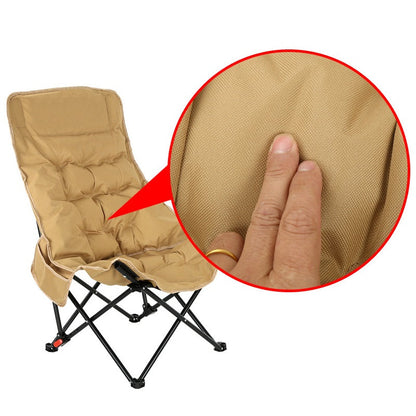 ECOTREK High-Back Padded Camping Chair – 3 Position Reclining Moon Chair