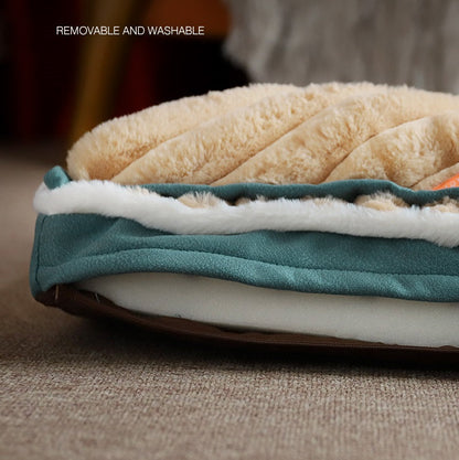 Plush and Velvet Waves Perfect Comfort Dog Bed - L