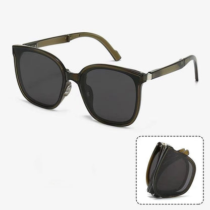 Ecotrek Polarised Folding Square Sunglasses – UV380 Lightweight Travel Shades LX17-21