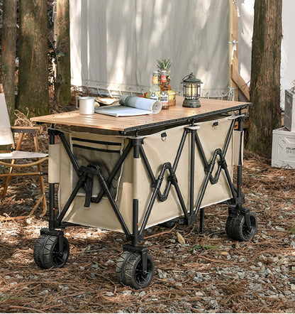 Heavy Duty Collapsible Trolley,Wagon Cart – Extra Large 260L, All-Terrain Wheels LJ1113